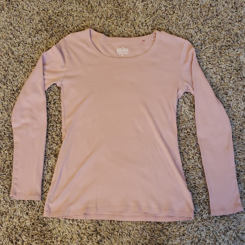 Women's Small Pink Boat Neck Tee